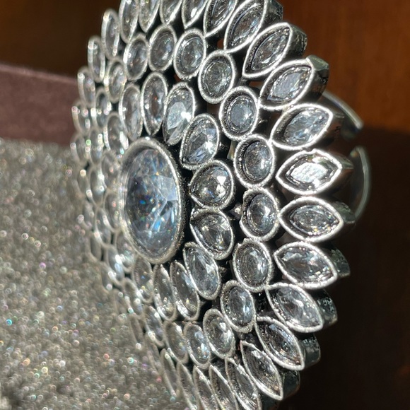 Tanjor Thousand Eyes Large Cocktail Round Ring with stones - Picture 5 of 8